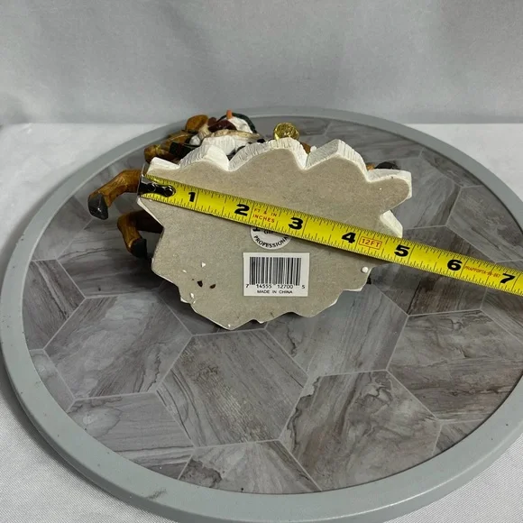 Hero Gift Snowman Riding Reindeer Christmas Figurine Folk Art Decor - Picture 10 of 12